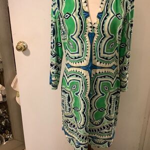 Ali Ro V- neck , 3/4 sleeve sheath dress size 6